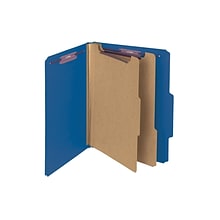 Smead Classification Folders with SafeSHIELD Fasteners, 2 Expansion, Letter Size, 2 Dividers, Dark