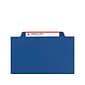 Smead Classification Folders with SafeSHIELD Fasteners, 2" Expansion, Letter Size, 2 Dividers, Dark Blue, 10/Box (14032)
