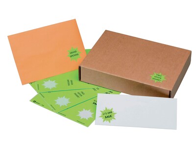 Avery High-Visibility Laser Identification Labels, 2 1/4 Dia., Assorted Neon Colors, 12/Sheet, 15 S