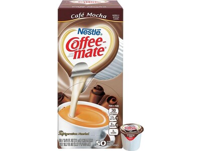 Coffee mate Café Mocha Liquid Creamer, 0.38 Oz., 50/Box (NES35115)