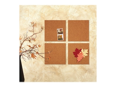 Flipside Cork Tiles, 6 x 6, 4 Per Pack, 6 Packs