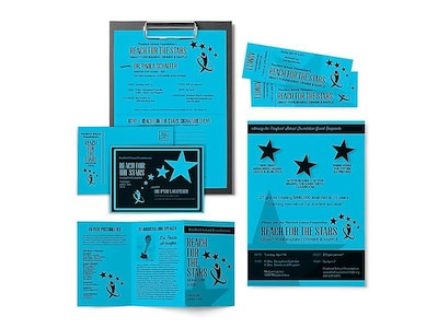 Astrobrights Cardstock Paper, 65 lbs, 8.5" x 11", Lunar Blue, 250/Pack (22721)