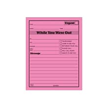 Adams While You Were Out Memo Pads, 4.25 x 5.5, Assorted Colors, 50 Sheets/Pad, 6 Pads/Pack (9711N