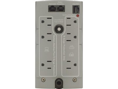 APC Back-UPS 350VA Battery Backup and Surge Protector, 6-Outlets, Beige (BK350)