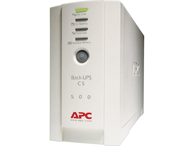 APC Back-UPS 500VA Battery Backup and Surge Protector, 6-Outlets, Beige (BK500)