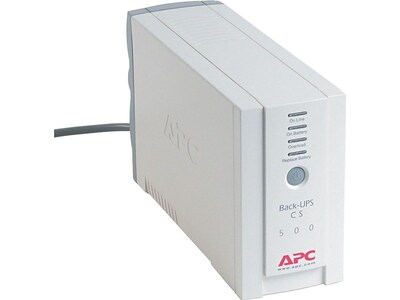 APC Back-UPS 500VA Battery Backup and Surge Protector, 6-Outlets, Beige (BK500)