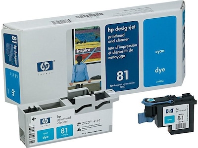 HP 81 DesignJet Printhead and Printhead Cleaner, Cyan (C4951A)