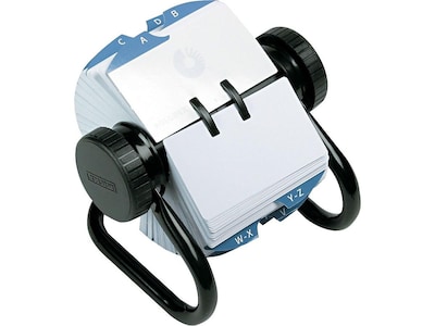 Rolodex Classic Rotary File, Black, 500-Card Capacity (66704)