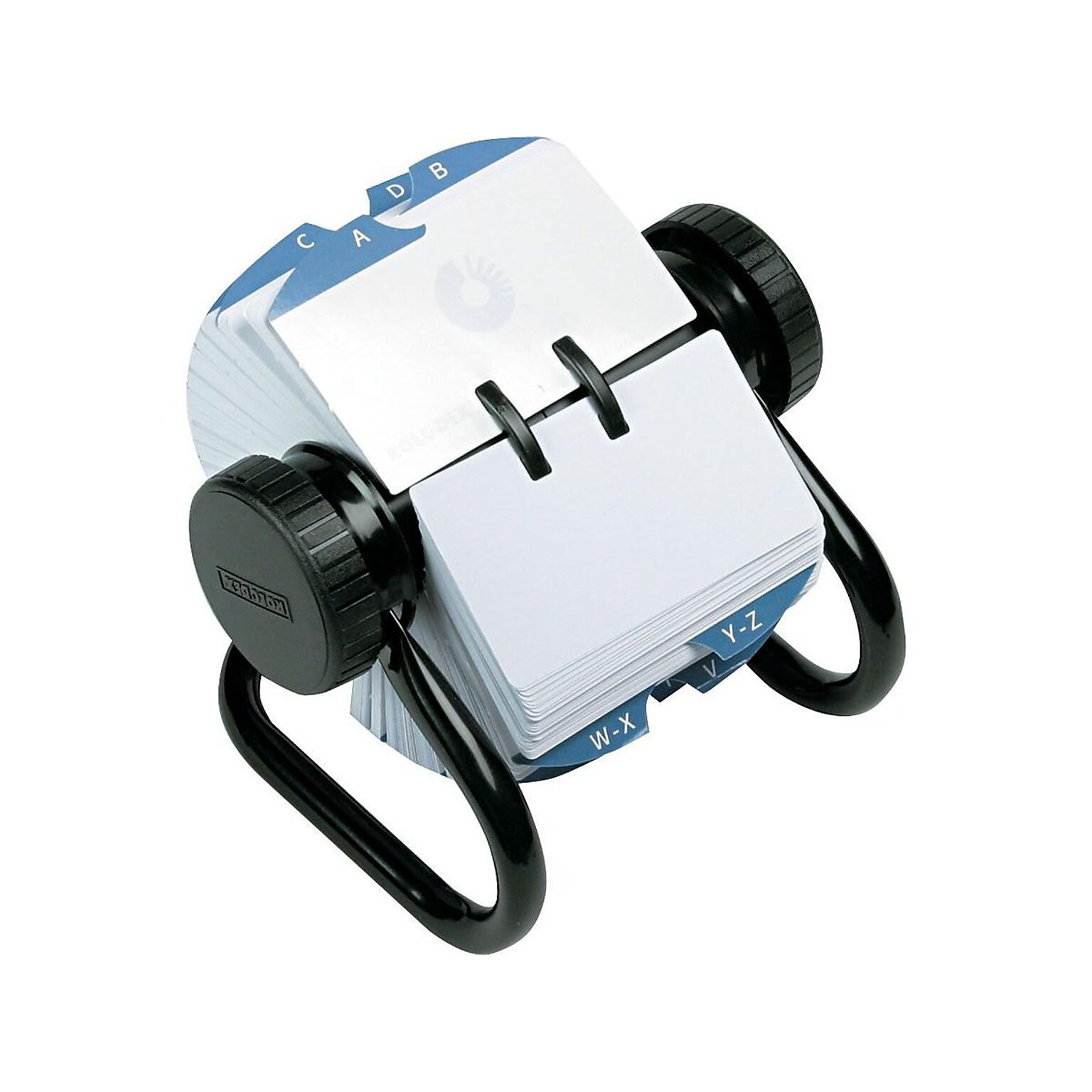 Rolodex Classic Rotary File, Black, 500-Card Capacity (66704)