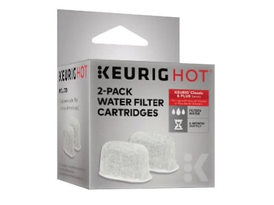 Keurig® Replacement White Charcoal Water Filter Cartridges, 2/Pack (5084)