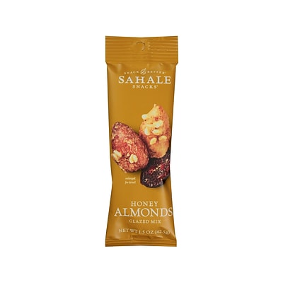 Sahale Grab & Go Almonds Glazed Snack Mix, Honey, 1.5 Oz., 18/Carton (SMU00327)