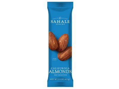 Sahale Snacks Dry Roasted Almonds, 1.5 oz., 18 Bags/Pack (SMU00329)