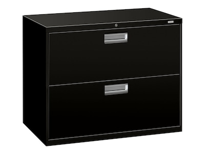 HON Brigade 600 Series 2-Drawer Lateral File Cabinet, Letter/Legal Size, Lockable, 28.38H x 36W x