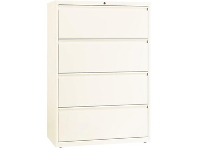 Lorell 4 Drawer Lateral File Cabinet Locking Letter Legal Beige