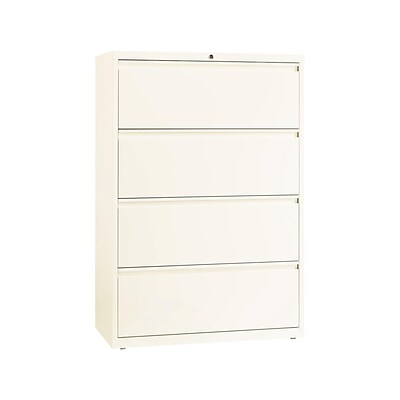 Lorell 4 Drawer Lateral File Cabinet Locking Letter Legal Beige
