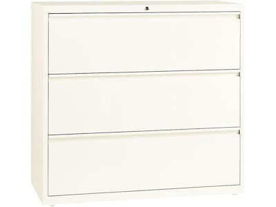 Lorell 3 Drawer Lateral File Cabinet Locking Letter Legal Beige
