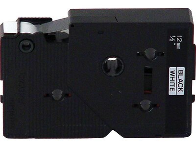 Brother P-touch TC-20Z1 Laminated Label Maker Tape, 3/8" x 25-2/10', Black on White (TC-20Z1)