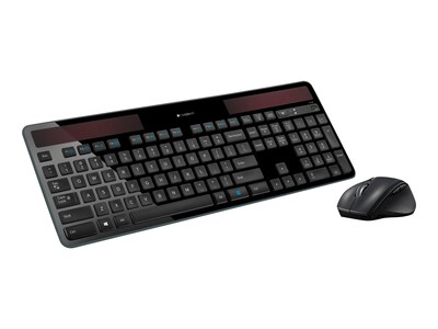Logitech Solar Combo MK750 Wireless Keyboard & Mouse, Black (920-005002)
