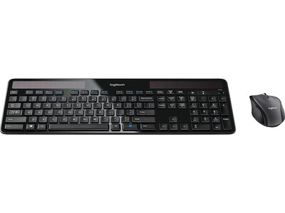 Logitech Solar Combo MK750 Wireless Keyboard & Mouse, Black (920-005002)