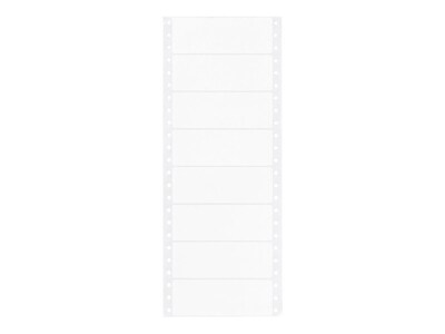 Avery Pin Fed Continuous Form Computer Labels, 4 x 1-7/16, White, 1 Label Across, 4 3/4 Carrier,