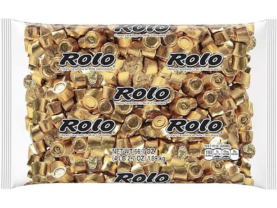 Rolo Gold Foil Milk Chocolate & Caramel Pieces, 66.7 oz. (246-00058)
