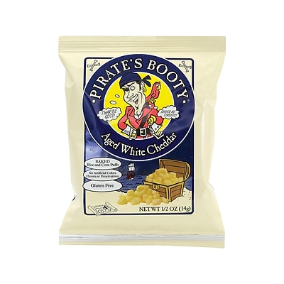 Pirates Booty Popcorn, Cheese, 0.5 Oz., 36/Pack (220-00092)
