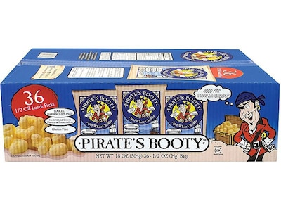 Pirates Booty Cheese Popcorn, .5 oz., 36/Box (220-00092)