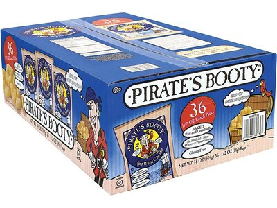 Pirate's Booty Cheese Popcorn, .5 oz., 36/Box (220-00092)