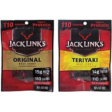 Jack Link’s Variety Beef Jerky, 1.25 oz., 9/Carton (220-00411)