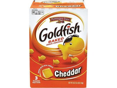 Goldfish Cheddar Crackers, 58 oz., 3 Packs/Box (220-00430)