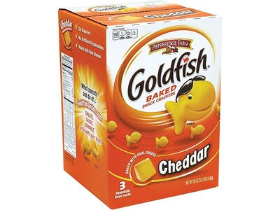 Goldfish Cheddar Crackers, 58 oz., 3 Packs/Box (220-00430)