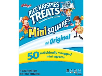Rice Krispies Treats Sweets, Marshmallow, 0.39 oz., 50/Box (KEE12346)