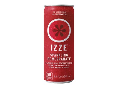 IZZE Pomegranate Sparkling Juice, 8.4 oz., 24/Carton (IZZ11087)