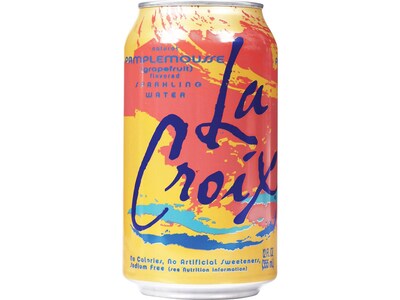 Lacroix Grapefruit Flavored Sparkling Water, 12 oz., 24/Carton (NAV40120)