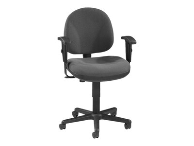 Lorell Millenia Series Pneumatic Adjustable Task Chair, Gray (LLR80005)