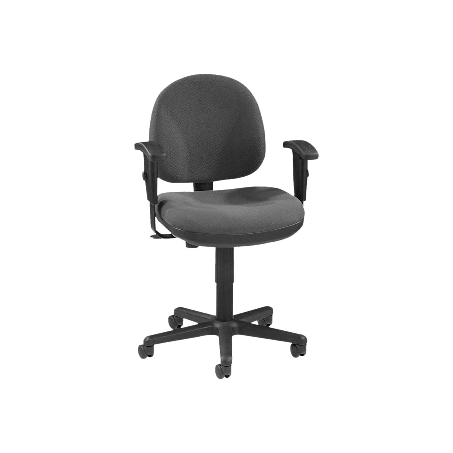 Lorell Millenia Series Pneumatic Adjustable Task Chair, Gray (LLR80005)