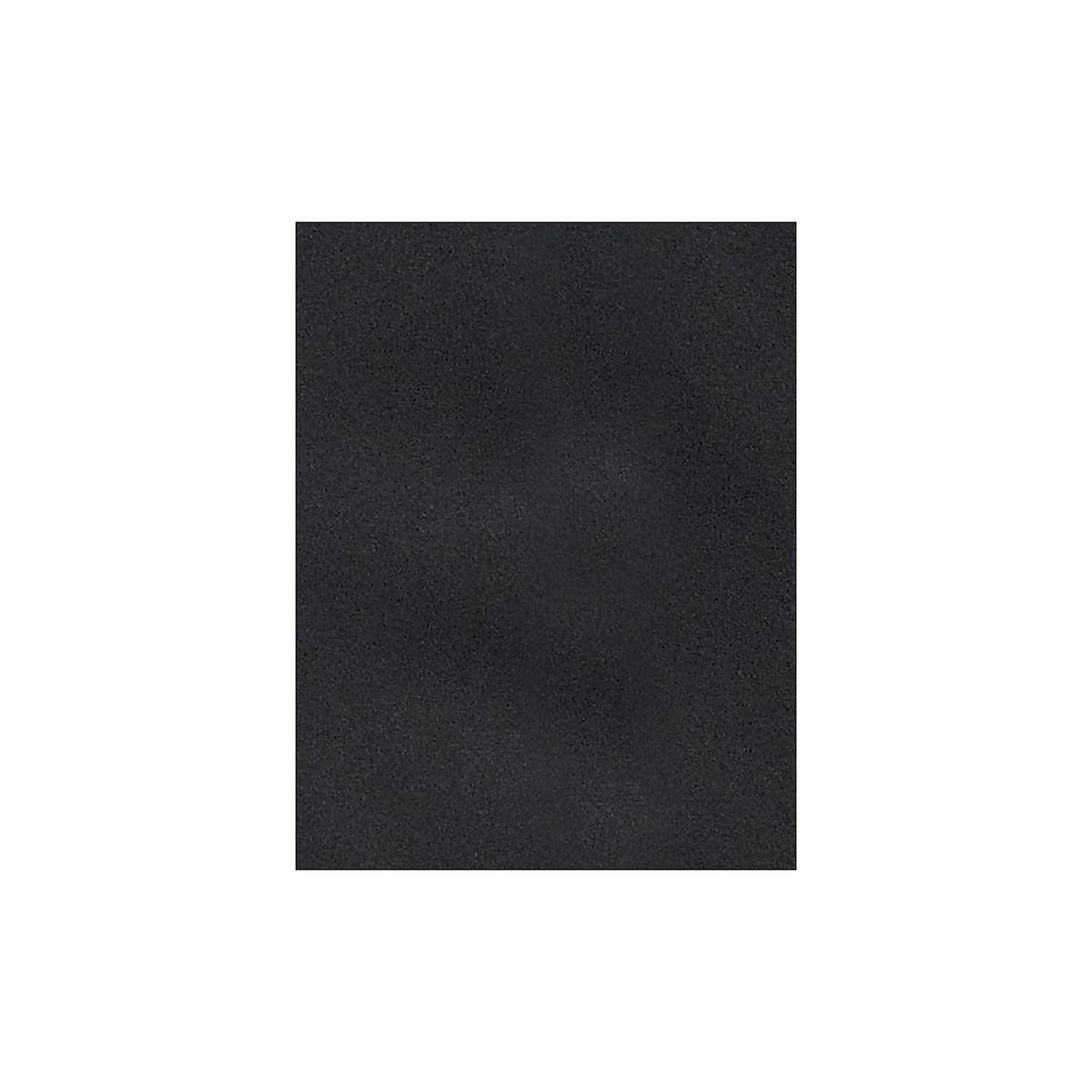 LUX 100 lb. Cardstock Paper, 8.5 x 11, Midnight Black, 50 Sheets/Pack (81211-C-56-50)