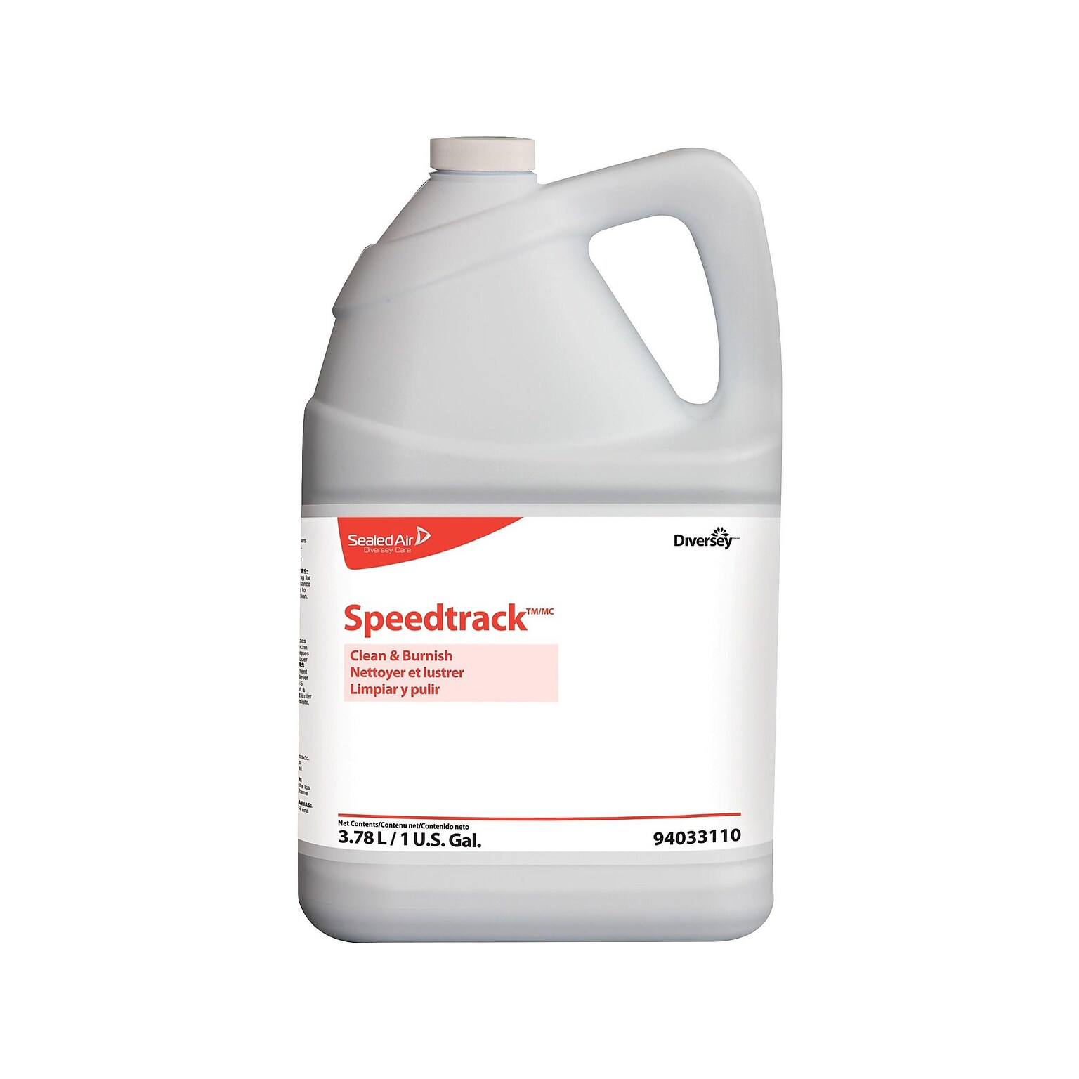 Diversey Speedtrack Floor Cleaner, Unscented, 128 Fl. Oz., 4/Carton (94033110)