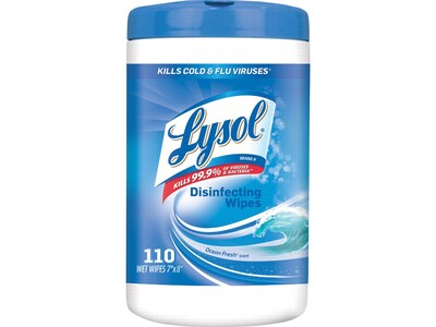 Lysol Disinfecting Wipes, Ocean Fresh, 110/Pack (1920093010)