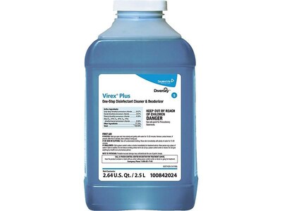 Virex Plus Disinfectant for Diversey J-Fill, Surfactant, 2.64 U.S. Qt. / 2.5 L, 2/Carton (101102926)