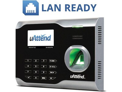 uAttend Cloud-Based Fingerprint Time Clock System, Black (BN6000SC)