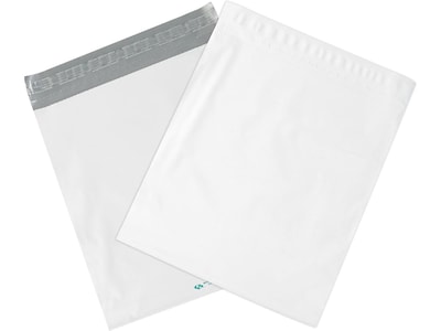 Partners Brand Peel & Seal Expansion Poly Mailer, 10 x 13, White, 100/Carton (EPM10132)