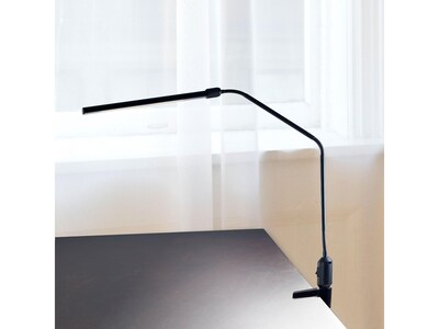 Simple Designs Basic Metal Desk Lamp with Flexible Hose Neck - Black