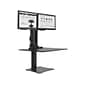 Victor Technology High Rise™ Manual Dual Monitor Standing Desk, 28 W, Laminate Wood (DC350)