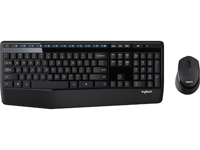 Logitech MK345 Wireless Keyboard & Mouse, Black (920-006481)