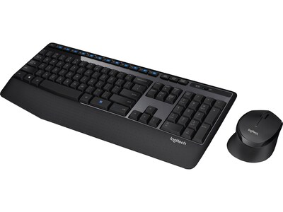 Logitech MK345 Wireless Keyboard & Mouse, Black (920-006481)