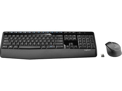 Logitech MK345 Wireless Keyboard & Mouse, Black (920-006481)