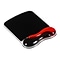 Kensington Duo Gel Mouse Pad/Wrist Rest Combo, Black/Red (62402)