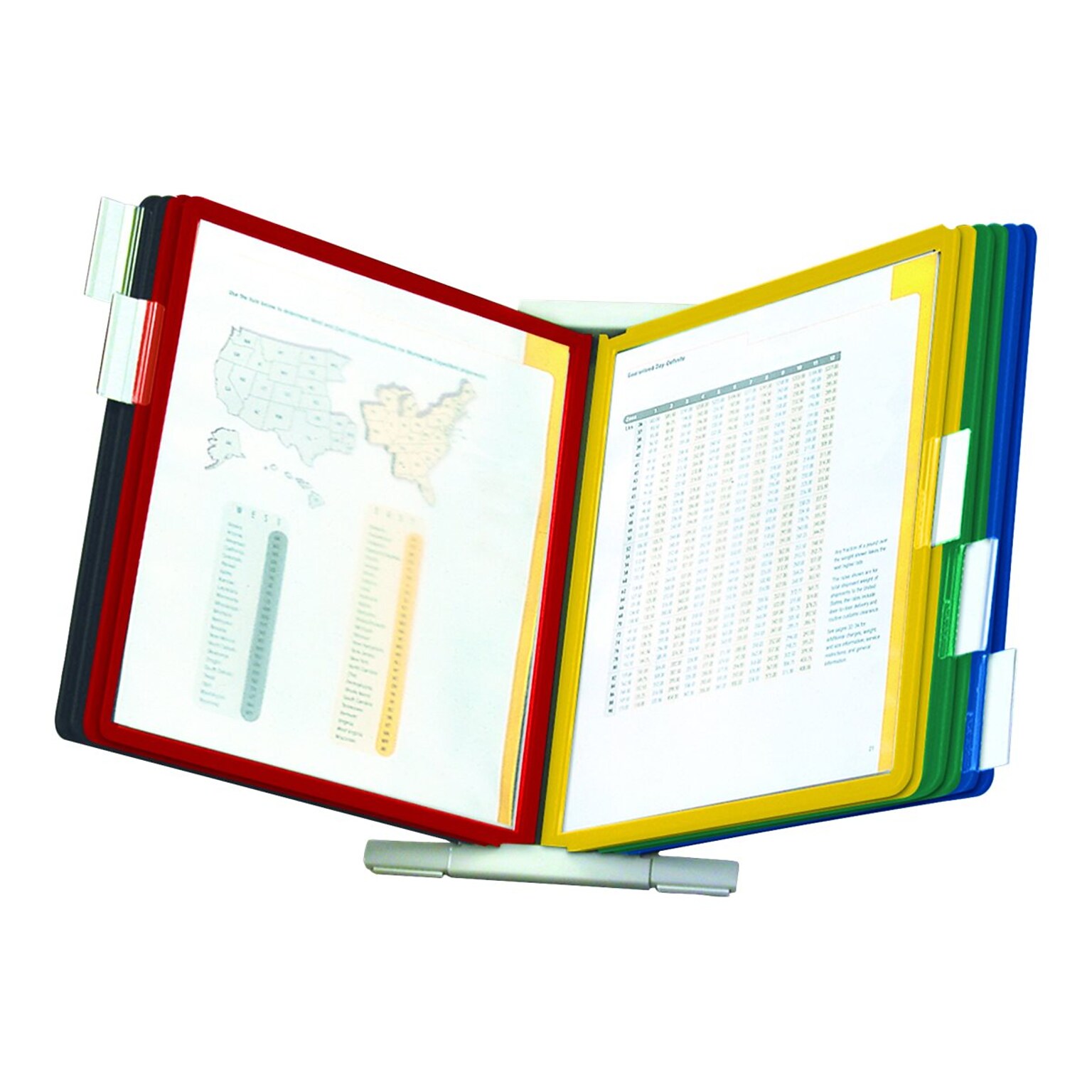 Durable Instaview Document Holder, 8.5 x 11, Veritcal, Table Top, Assorted Colors Plastic (561200)