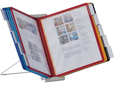 Durable Instaview Document Holder, 8.5 x 11, Veritcal, Table Top, Assorted Colors Plastic (561200)